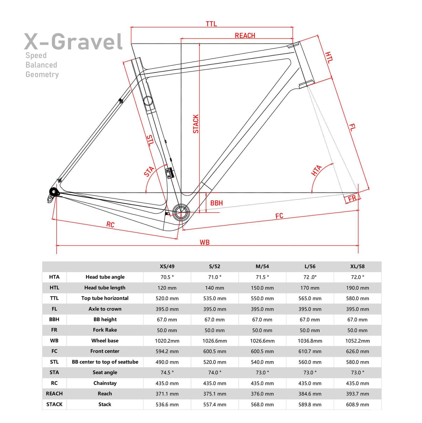 X-Gravel Bike Frame