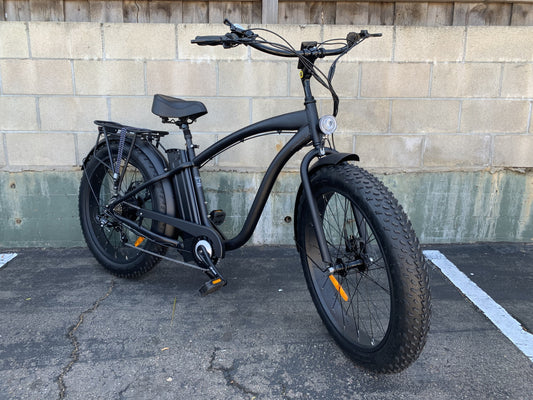 Coastal Cruiser 750w Fat Tire Cruiser Step Over 26x4 - Matte Black