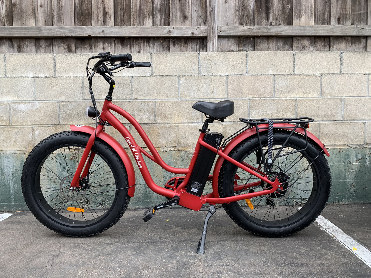 Coastal Cruiser 750w Fat Tire Cruiser Step Thru 26x4 - Red