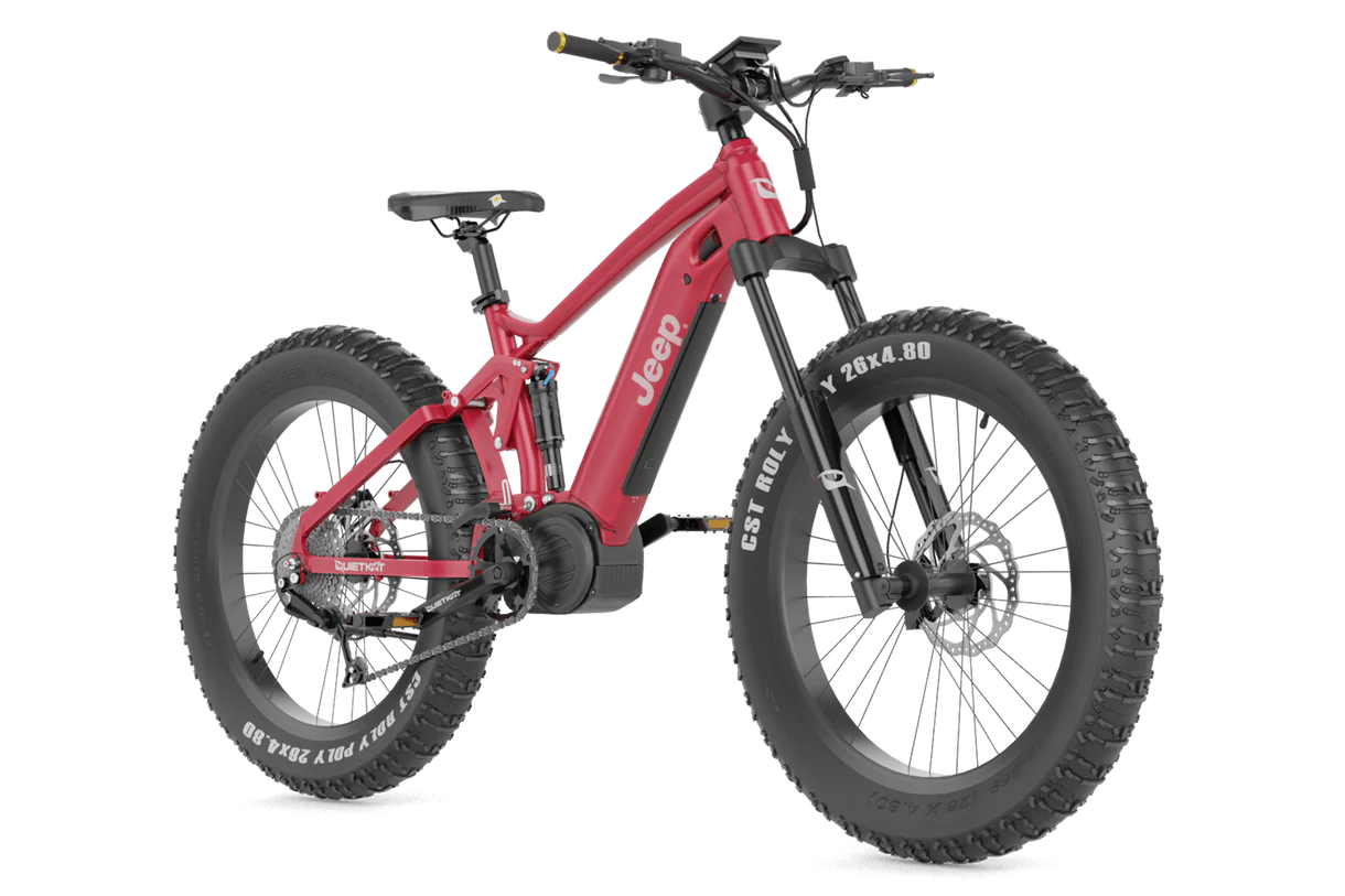 Quietkat Jeep E-Bike - Red | Electric Mountain Bike | Bike Lover USA