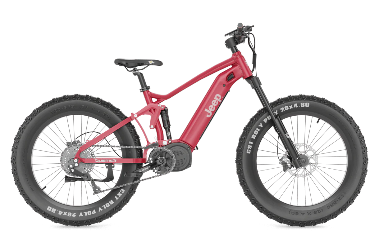 Quietkat Jeep E-Bike - Red | Electric Mountain Bike | Bike Lover USA