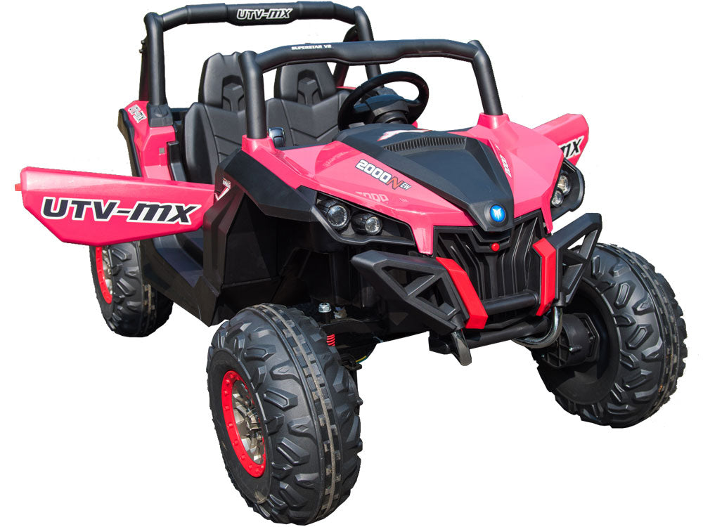 MotoTec Mini Moto UTV 4x4 12v (2.4ghz RC) - Pink