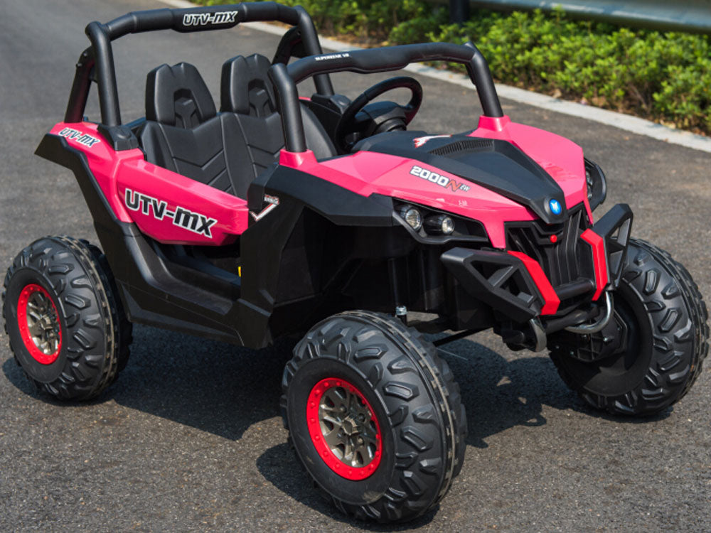 MotoTec Mini Moto UTV 4x4 12v (2.4ghz RC) - Pink