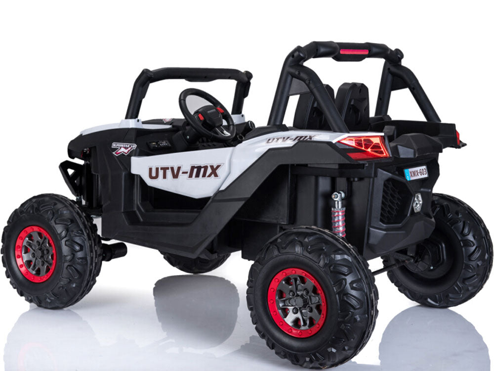 MotoTec Mini Moto UTV 4x4 12v - White