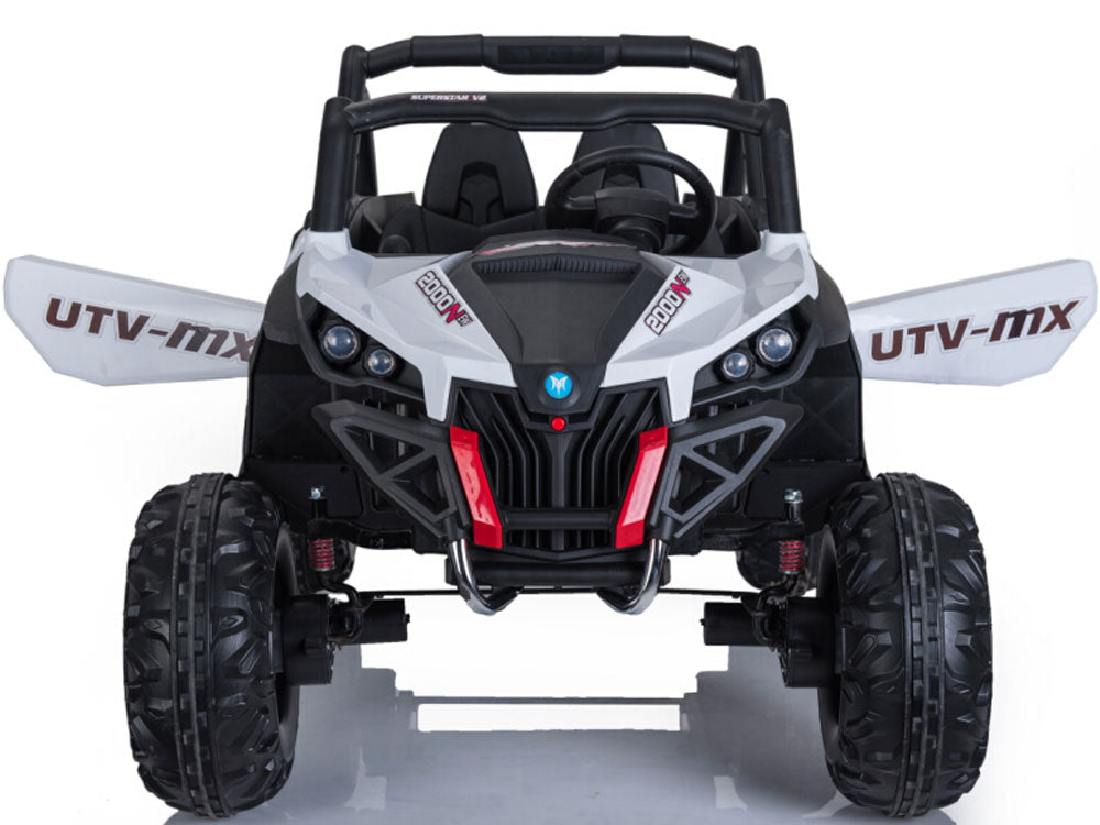 MotoTec Mini Moto UTV 4x4 12v (2.4ghz RC) - White