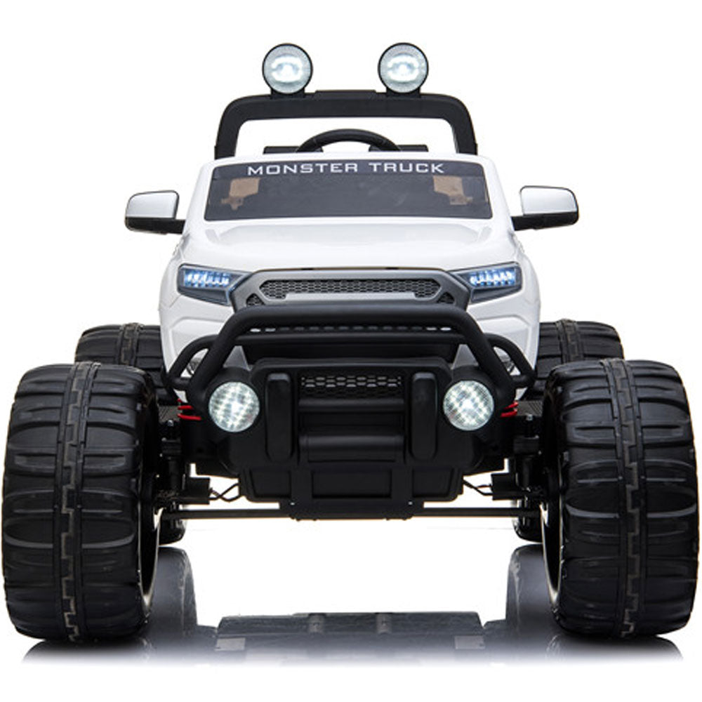 MotoTec Monster Truck 4x4 12v - White