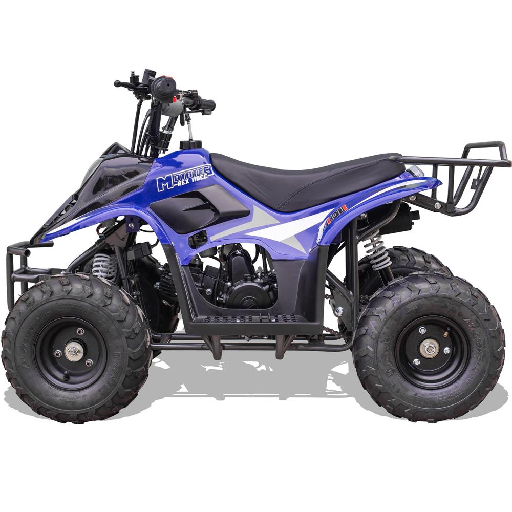 MotoTec Rex 110cc 4-Stroke Kids Gas ATV - Blue