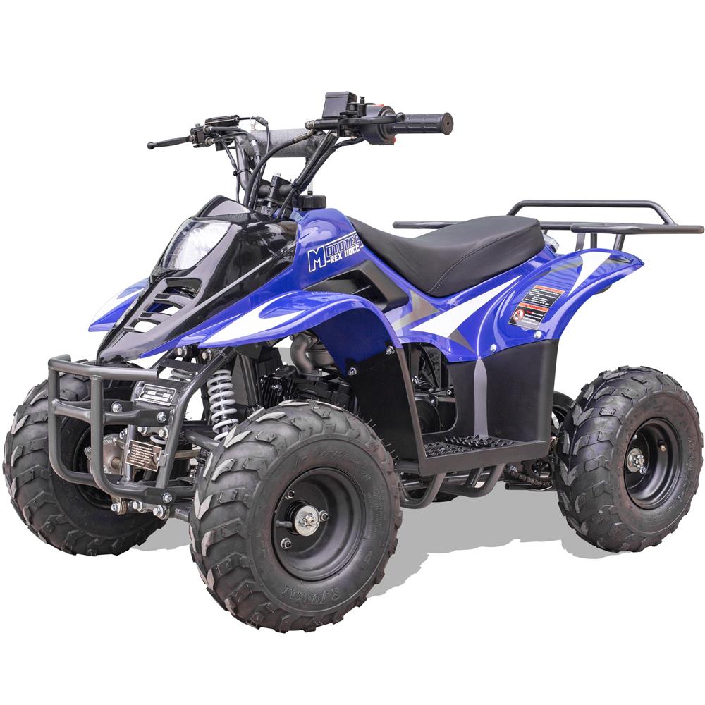 MotoTec Rex 110cc 4-Stroke Kids Gas ATV - Blue