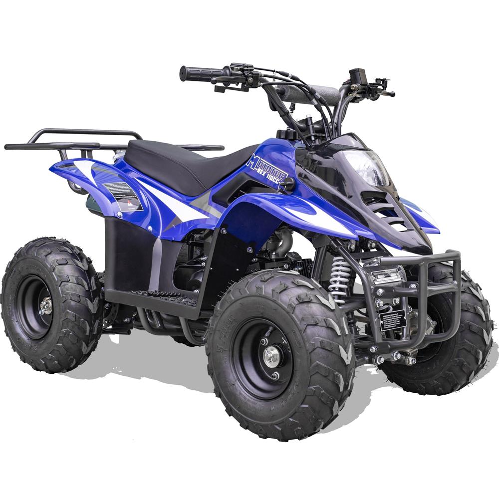 MotoTec Rex 110cc 4-Stroke Kids Gas ATV - Blue