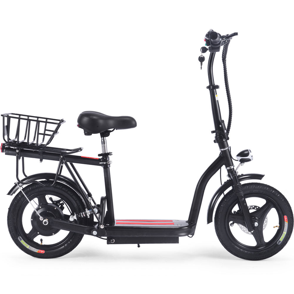 MotoTec Cruiser 48v 350w Lithium Electric Scooter - Black