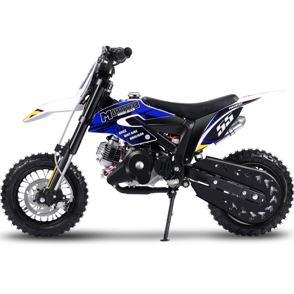 MotoTec Hooligan 60cc 4-Stroke Gas Dirt Bike - Black