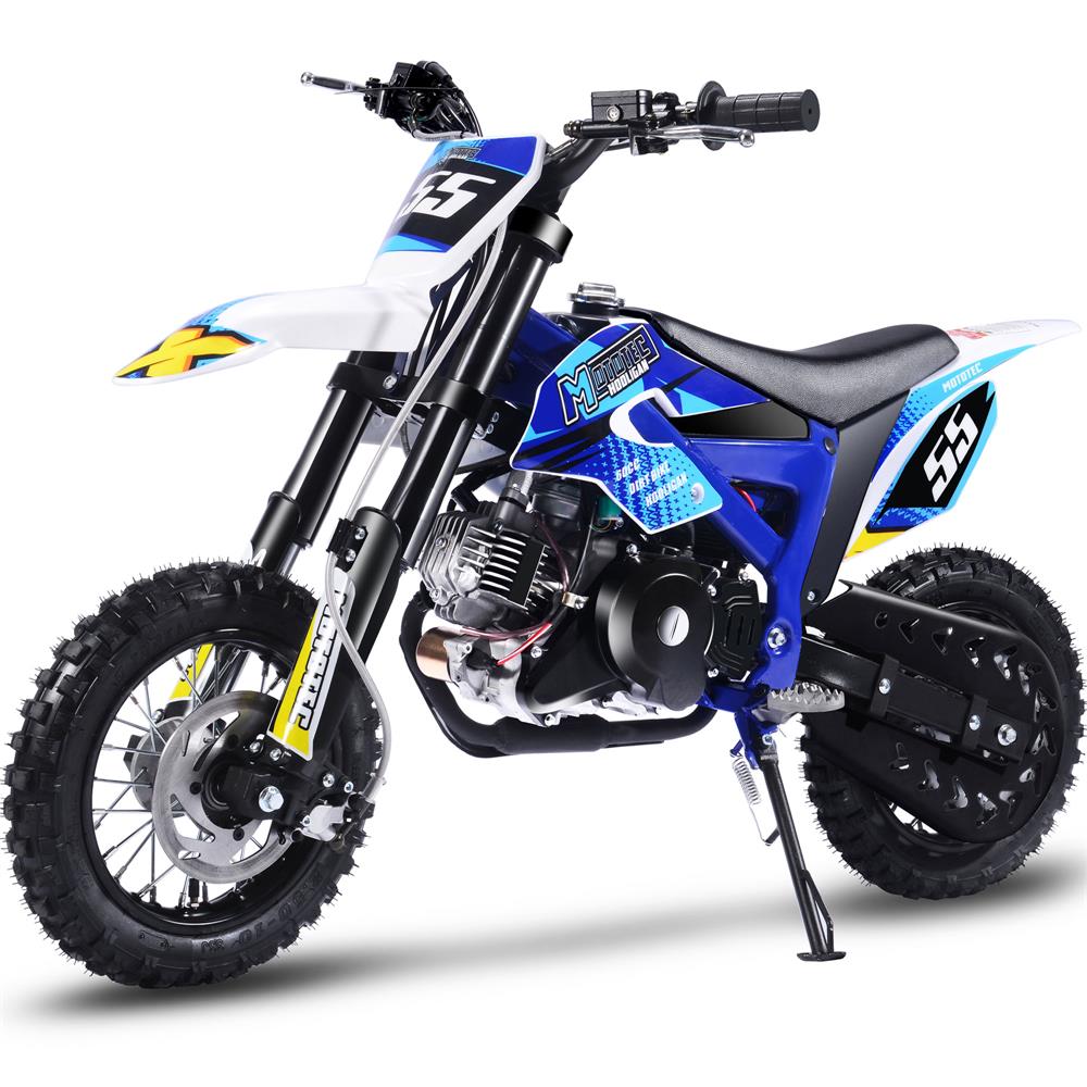 MotoTec Hooligan 60cc 4-Stroke Gas Dirt Bike - Blue