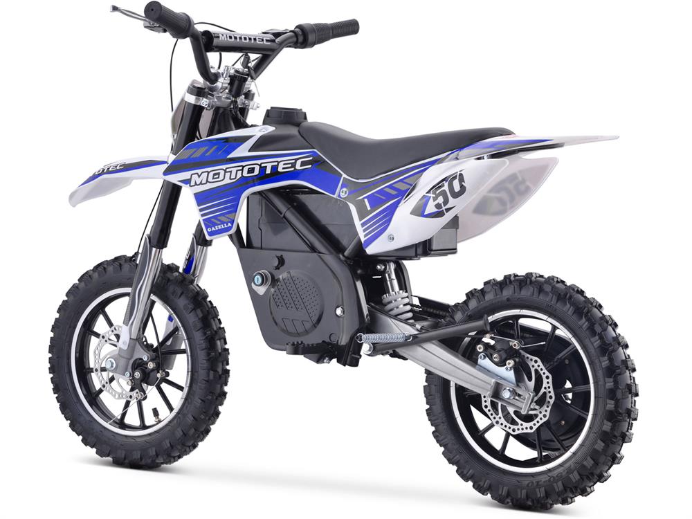 MotoTec 24v 500w Gazella Electric Dirt Bike - Blue