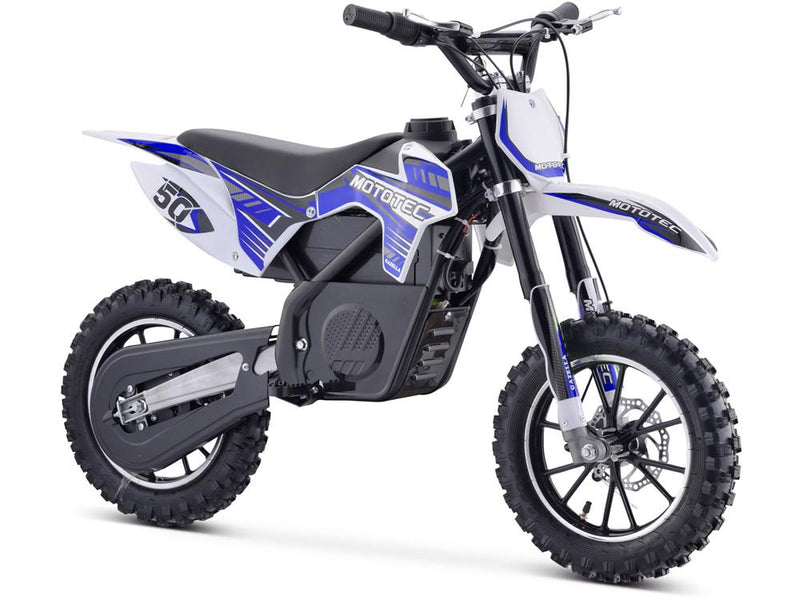MotoTec 24v 500w Gazella Electric Dirt Bike - Blue