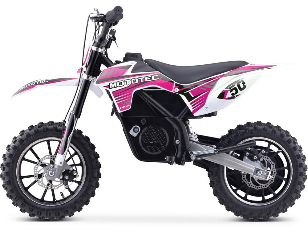 MotoTec 24v 500w Gazella Electric Dirt Bike - Purple