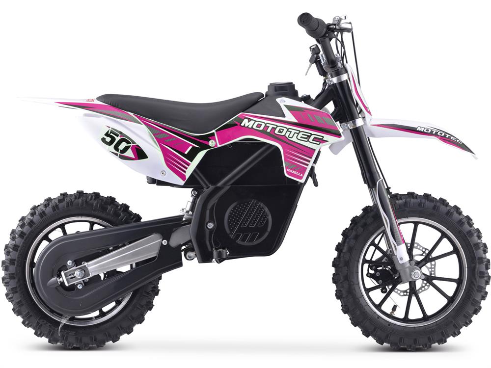 MotoTec 24v 500w Gazella Electric Dirt Bike - Purple