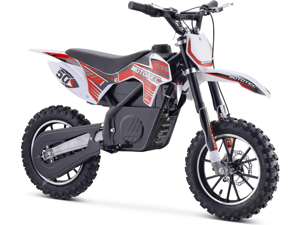 MotoTec 24v 500w Gazella Electric Dirt Bike - Red