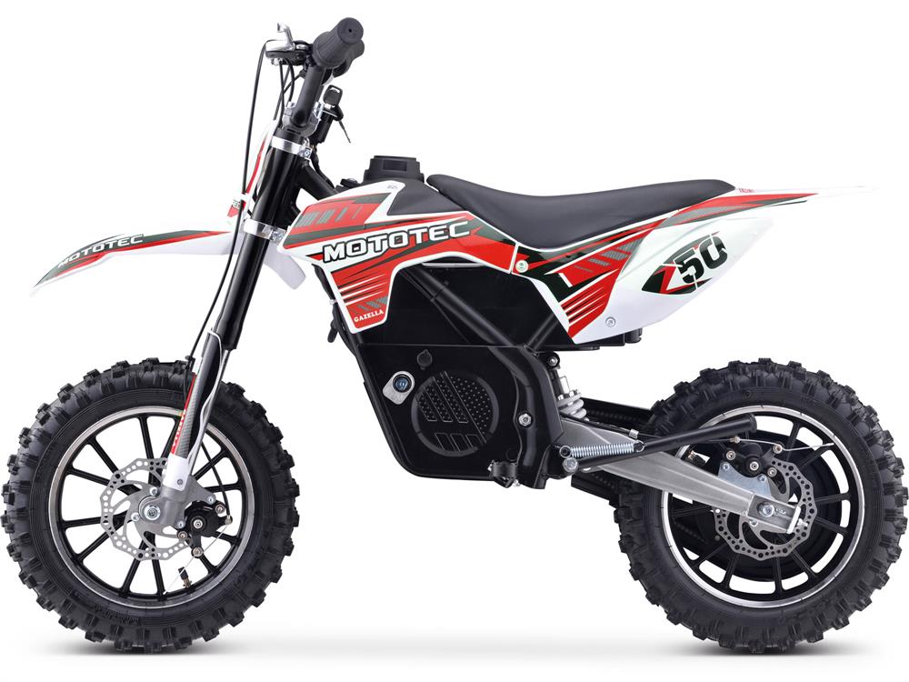 MotoTec 24v 500w Gazella Electric Dirt Bike - Red