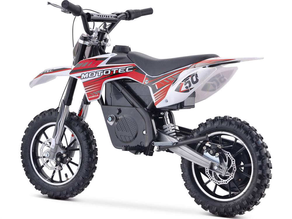 MotoTec 24v 500w Gazella Electric Dirt Bike - Red