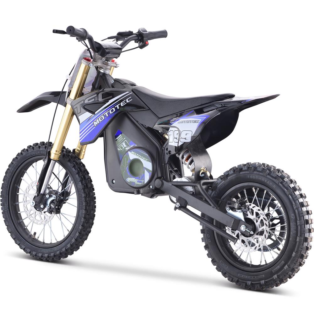 MotoTec 48v Pro Electric Dirt Bike 1500w Lithium - Blue