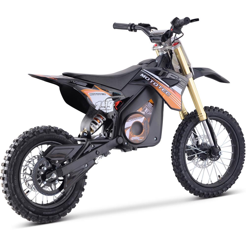 MotoTec 48v Pro Electric Dirt Bike 1500w Lithium - Orange
