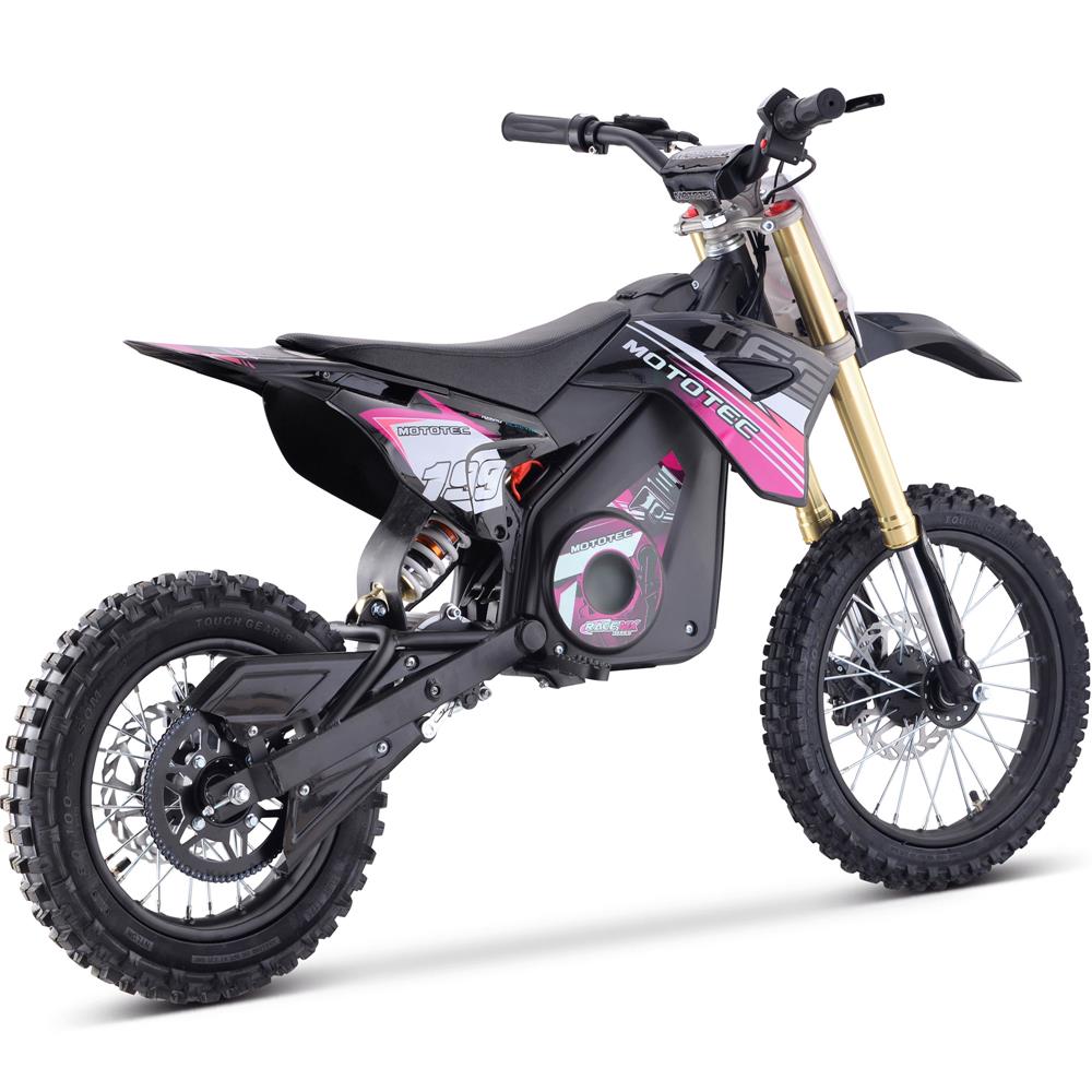MotoTec 48v Pro Electric Dirt Bike 1500w Lithium - Pink