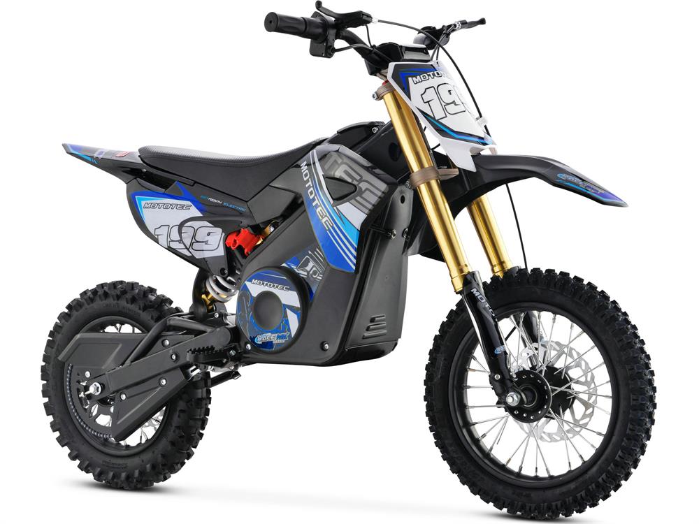 MotoTec 36v Pro Electric Dirt Bike 1000w Lithium - Blue