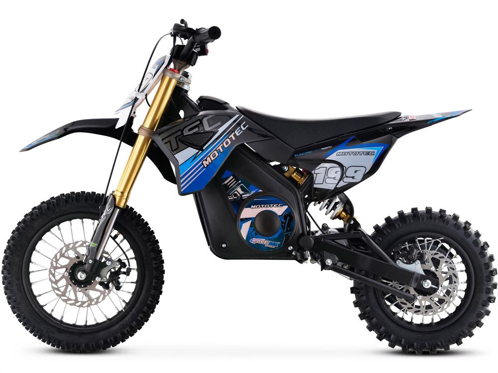 MotoTec 36v Pro Electric Dirt Bike 1000w Lithium - Blue