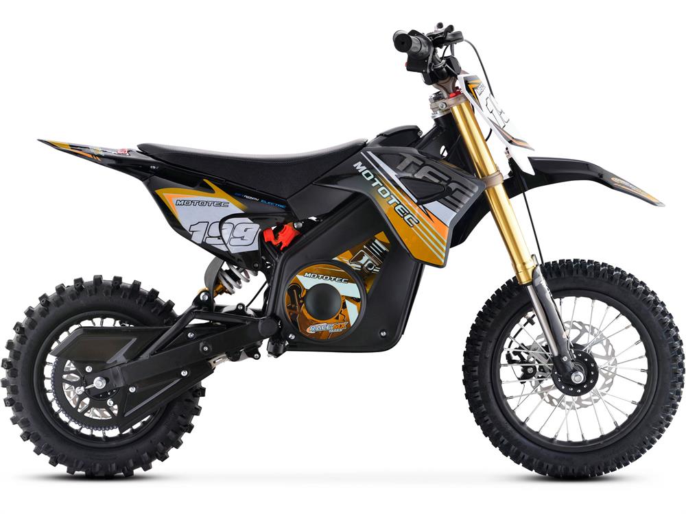 MotoTec 36v Pro Electric Dirt Bike 1000w Lithium - Orange