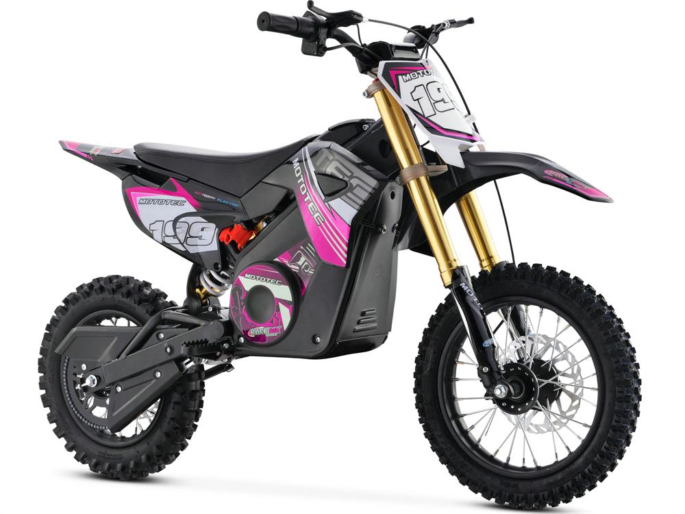 MotoTec 36v Pro Electric Dirt Bike 1000w Lithium - Pink