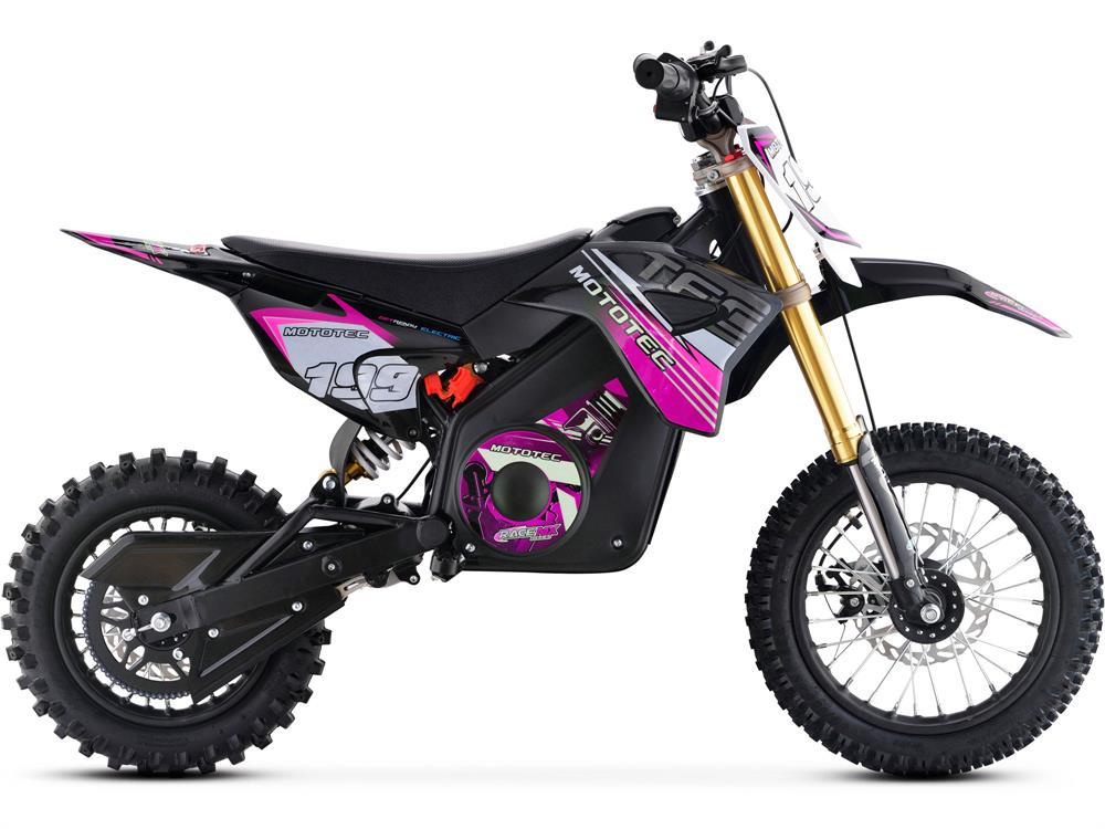 MotoTec 36v Pro Electric Dirt Bike 1000w Lithium - Pink