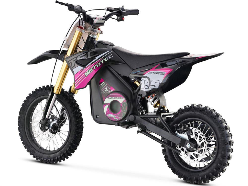 MotoTec 36v Pro Electric Dirt Bike 1000w Lithium - Pink