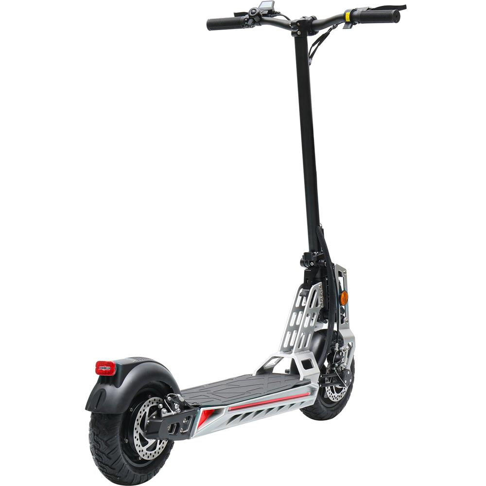 MotoTec Free Ride 48v 600w Lithium Electric Scooter - Silver