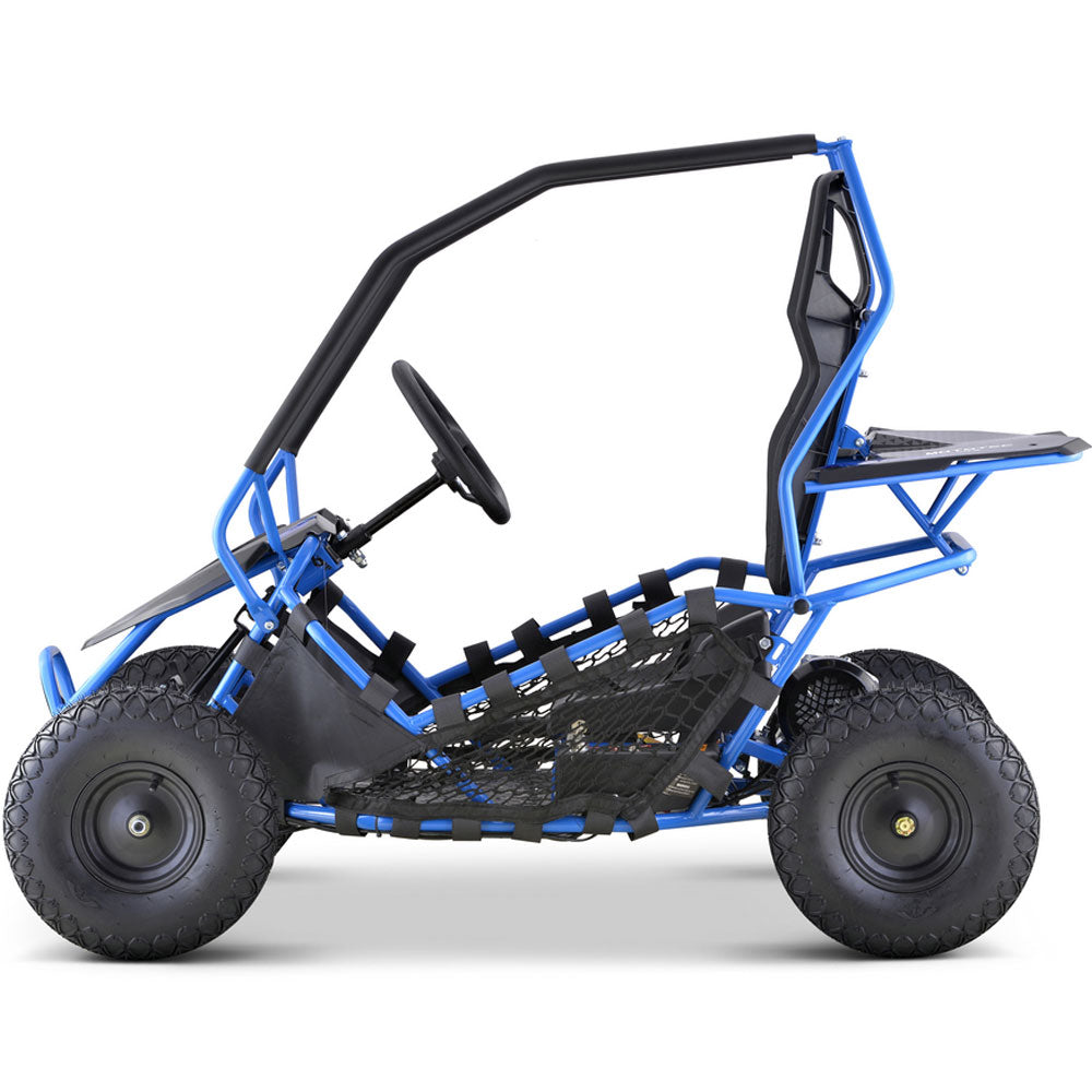 MotoTec Maverick 36v 1000w Go Kart - Blue