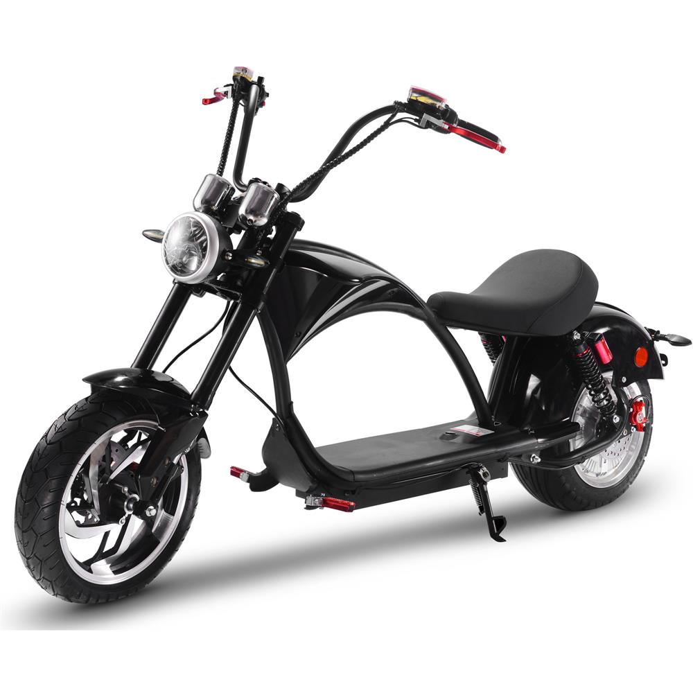 MotoTec Lowboy Electric Scooter Black | Bike Lovers USA