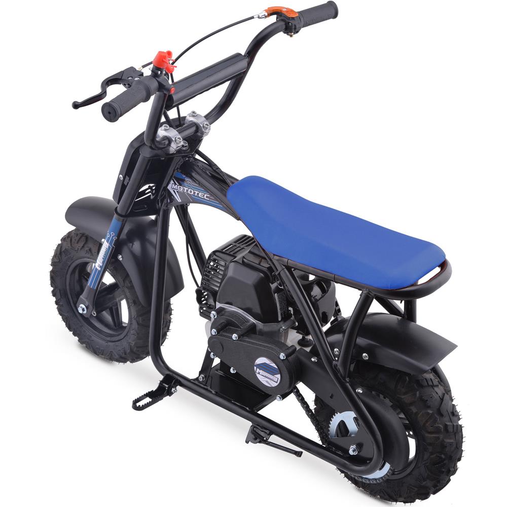MotoTec Bandit 52cc 2-Stroke Kids Gas Mini Bike - Blue