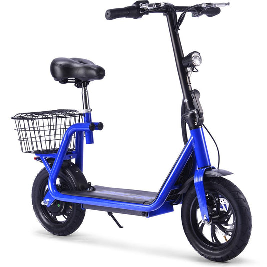 MotoTec Metro 36v 350w Lithium Electric Scooter - Blue