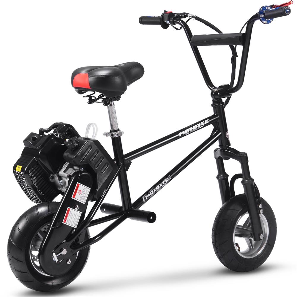 MotoTec 49cc Gas Mini Bike V2 - Black