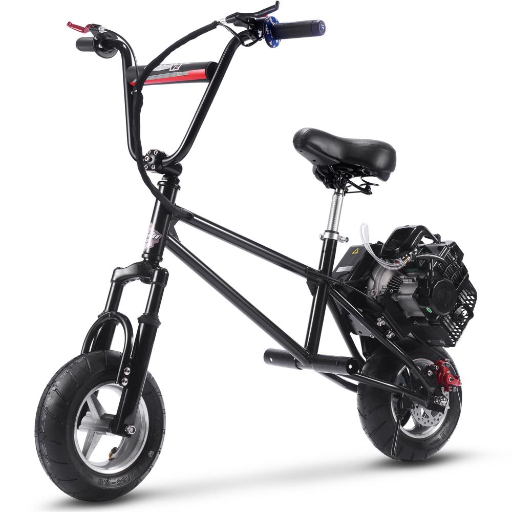 MotoTec 49cc Gas Mini Bike V2 - Black