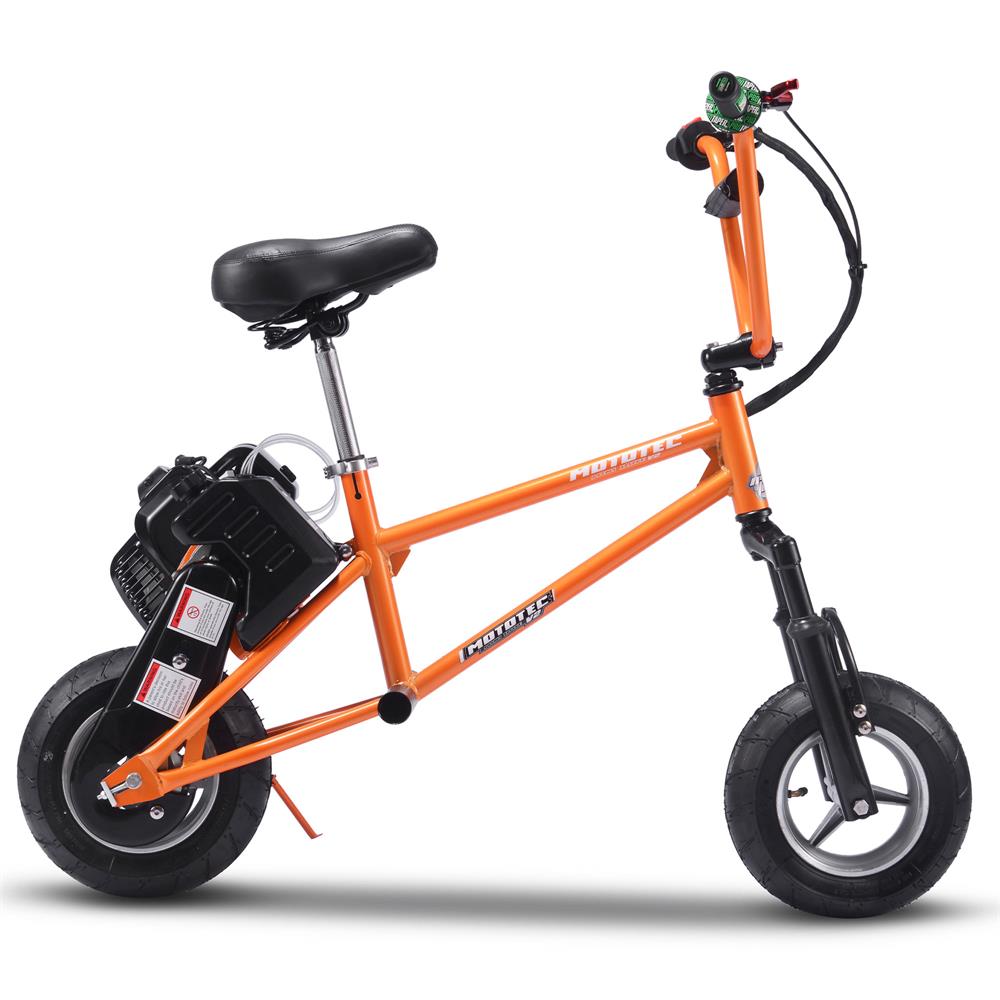 MotoTec 49cc Gas Mini Bike V2 - Orange