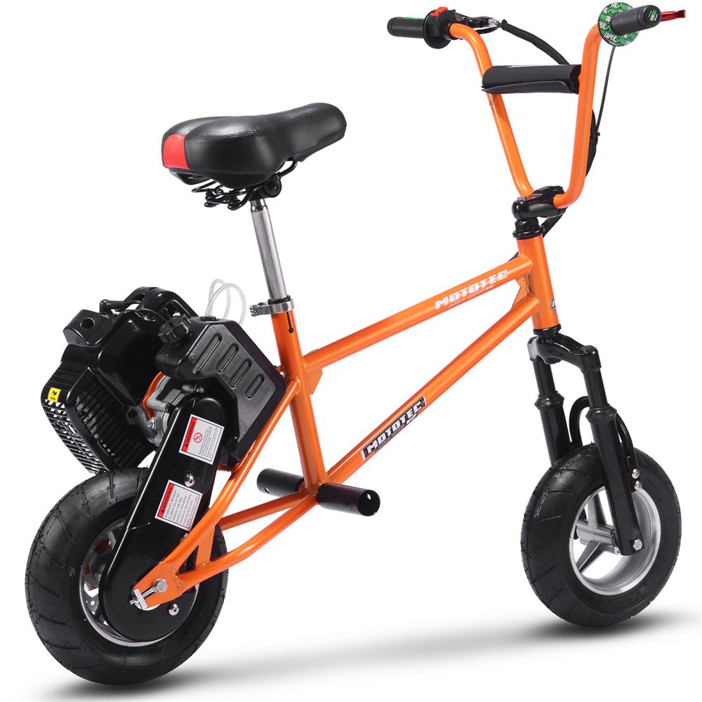 MotoTec 49cc Gas Mini Bike V2 - Orange