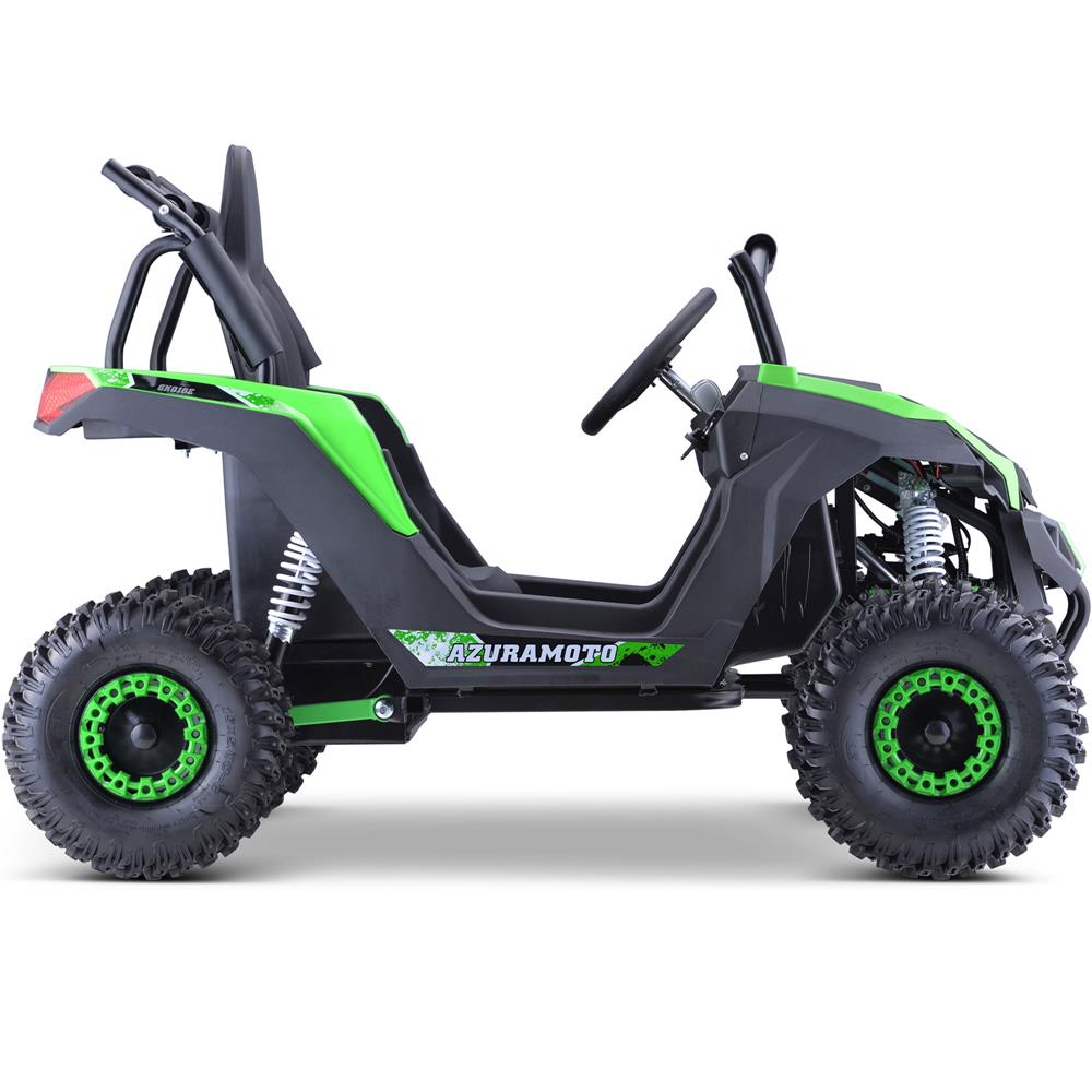 MotoTec Raider Kids UTV 48v 1200w Full Suspension Green