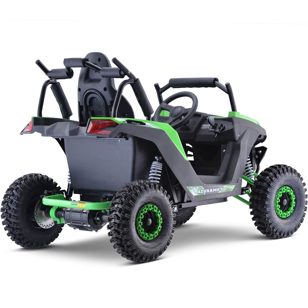 MotoTec Raider Kids UTV 48v 1200w Full Suspension Green