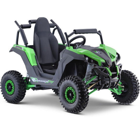 MotoTec Raider Kids UTV 48v 1200w Full Suspension Green