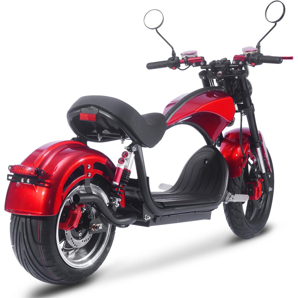 MotoTec Raven 60v 30ah 2500w Lithium Electric Scooter - Red
