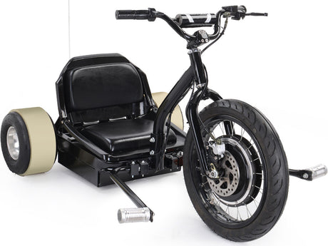 MotoTec Drifter 48V Electric Trike – 22 MPH Drift Trike, 500W Hub Motor, 48V 12Ah Battery, Front-Wheel Drive Adult Electric Tricycle