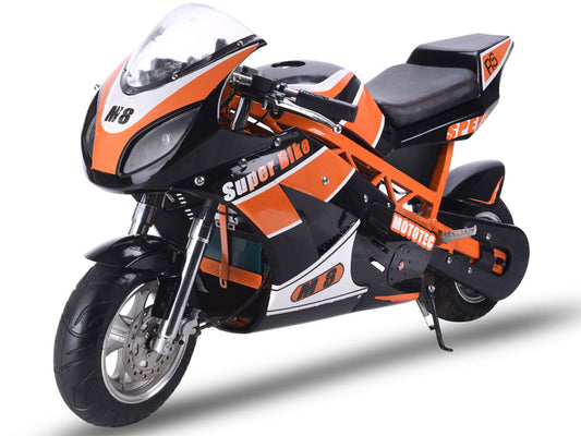 MotoTec 1000w 48v Electric Superbike Black