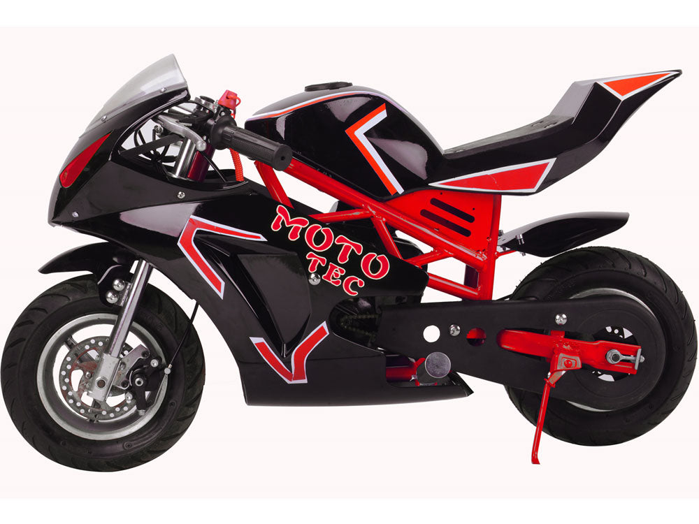 MotoTec Gas Pocket Bike GT 49cc 2-Stroke - Red