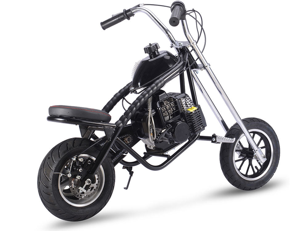 MotoTec 49cc Gas Mini Chopper - Black 