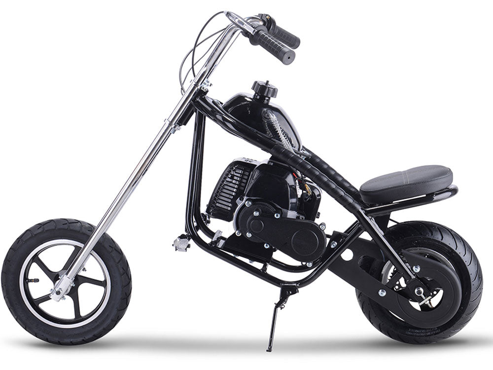 MotoTec 49cc Gas Mini Chopper - Black